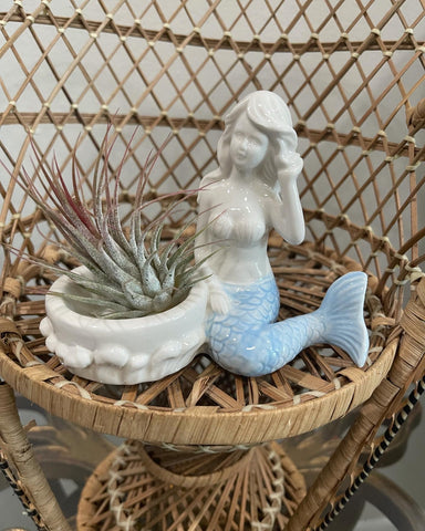 Mermaid with blue tail Airplant Holder