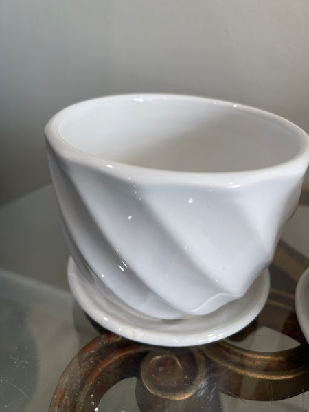 3.5” White Pots