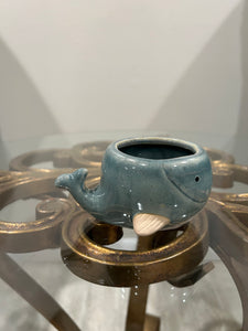 Blue whale planter