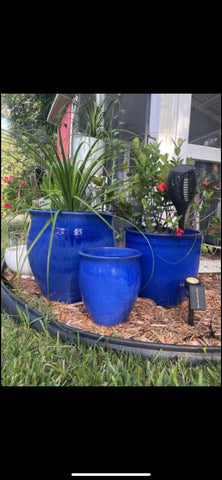 Royal Blue Outdoor Pots
