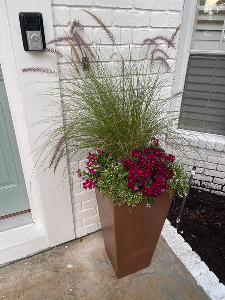Winter Holidays Seasonal Planter Glow Up