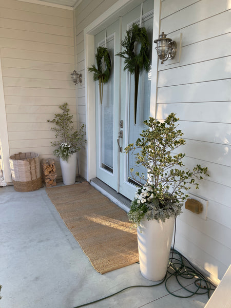 Winter Holidays Seasonal Planter Glow Up