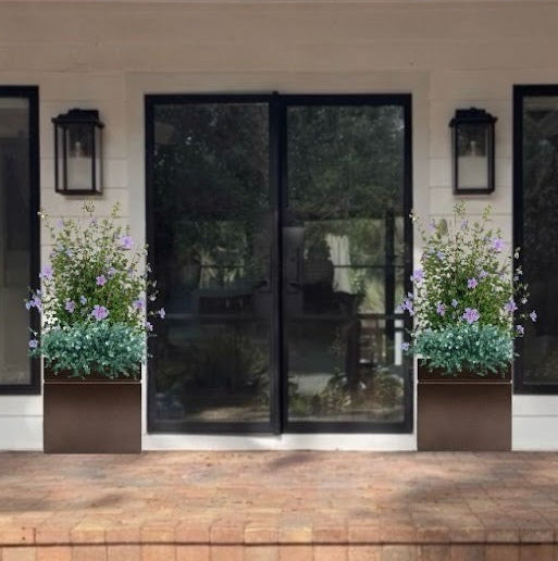Simply Styled Square Planter - DIY Seasonal Planter Guide