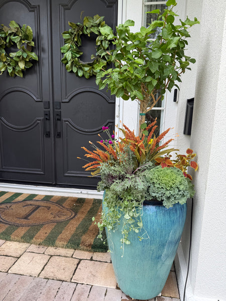 Fall Seasonal Planter Glow Up