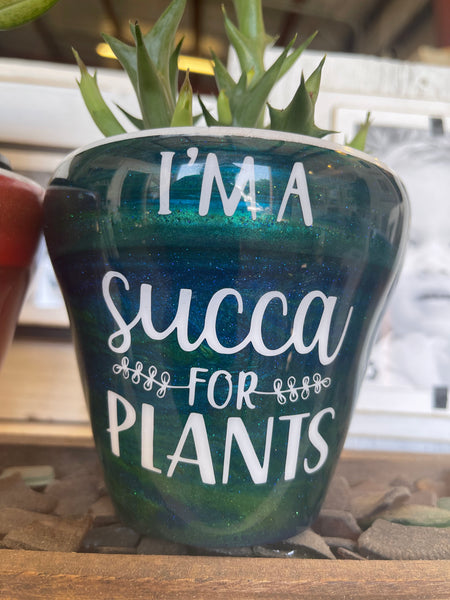 Painted Pottery with Planty Sayings