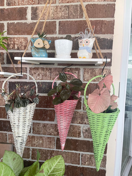 Cone Basket Planters